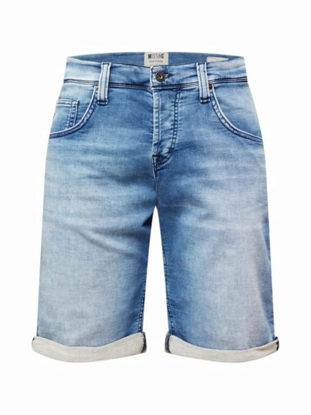 Mustang Herren Jeans Short CHICAGO - Grau - Grey Denim günstig online kaufen