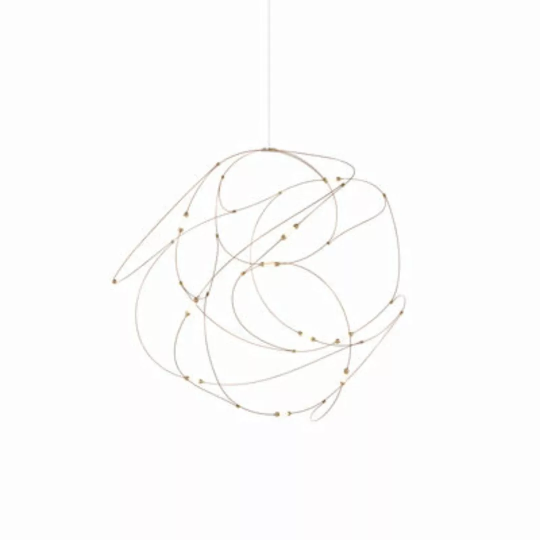 Moooi - Flock of Light 11 LED Pendelleuchte - Bronze/Messing/Phasenschnitt günstig online kaufen