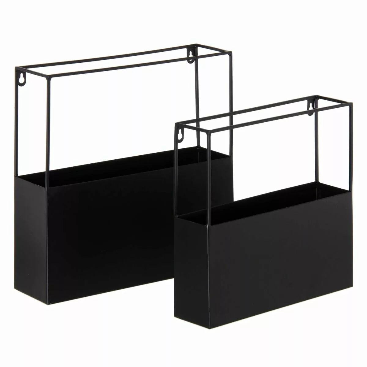 Regal 35,5 X 10 X 35,5 Cm Schwarz Metall günstig online kaufen