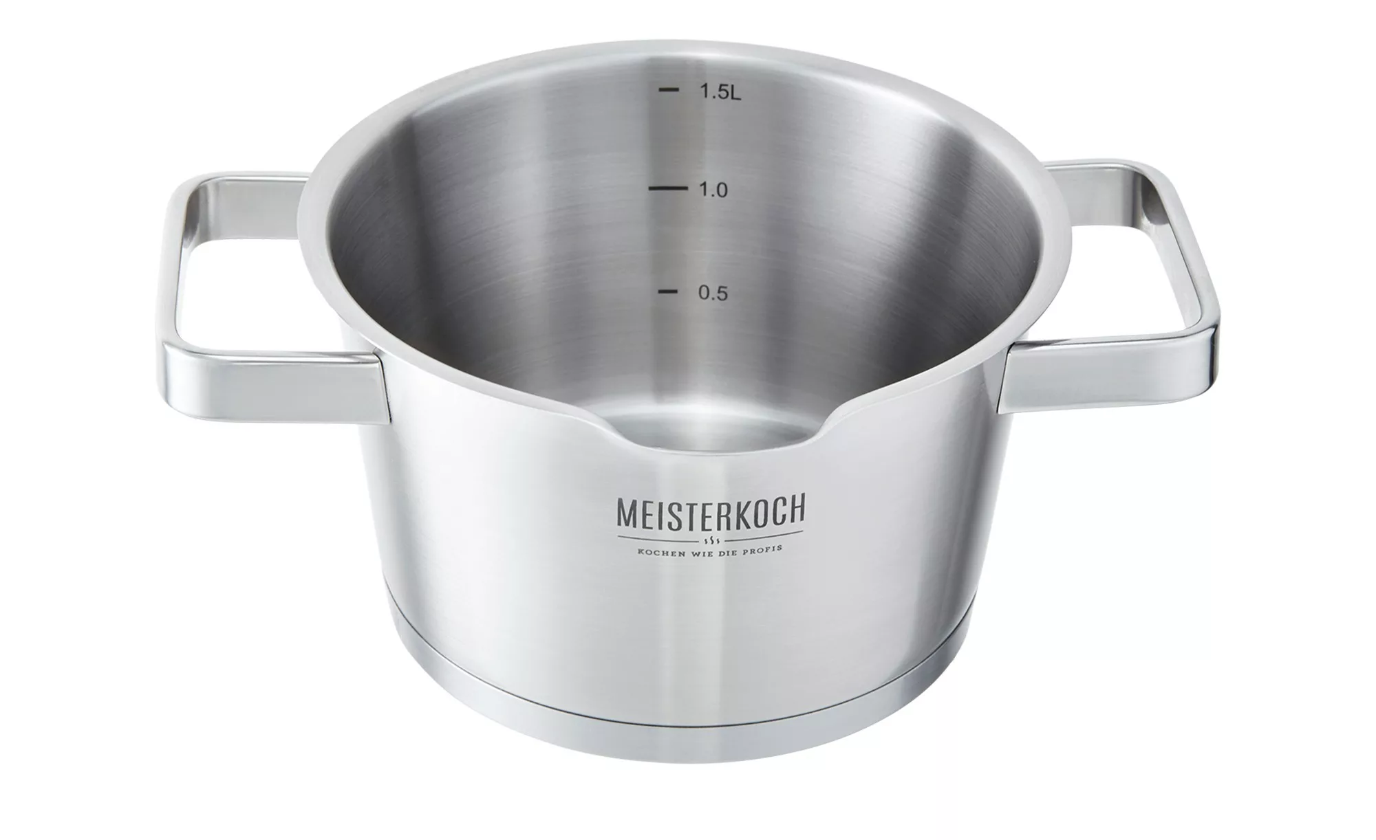 Meisterkoch Bratentopf Ø 16 cm  KONUS ¦ silber ¦ Edelstahl ¦ Maße (cm): H: günstig online kaufen