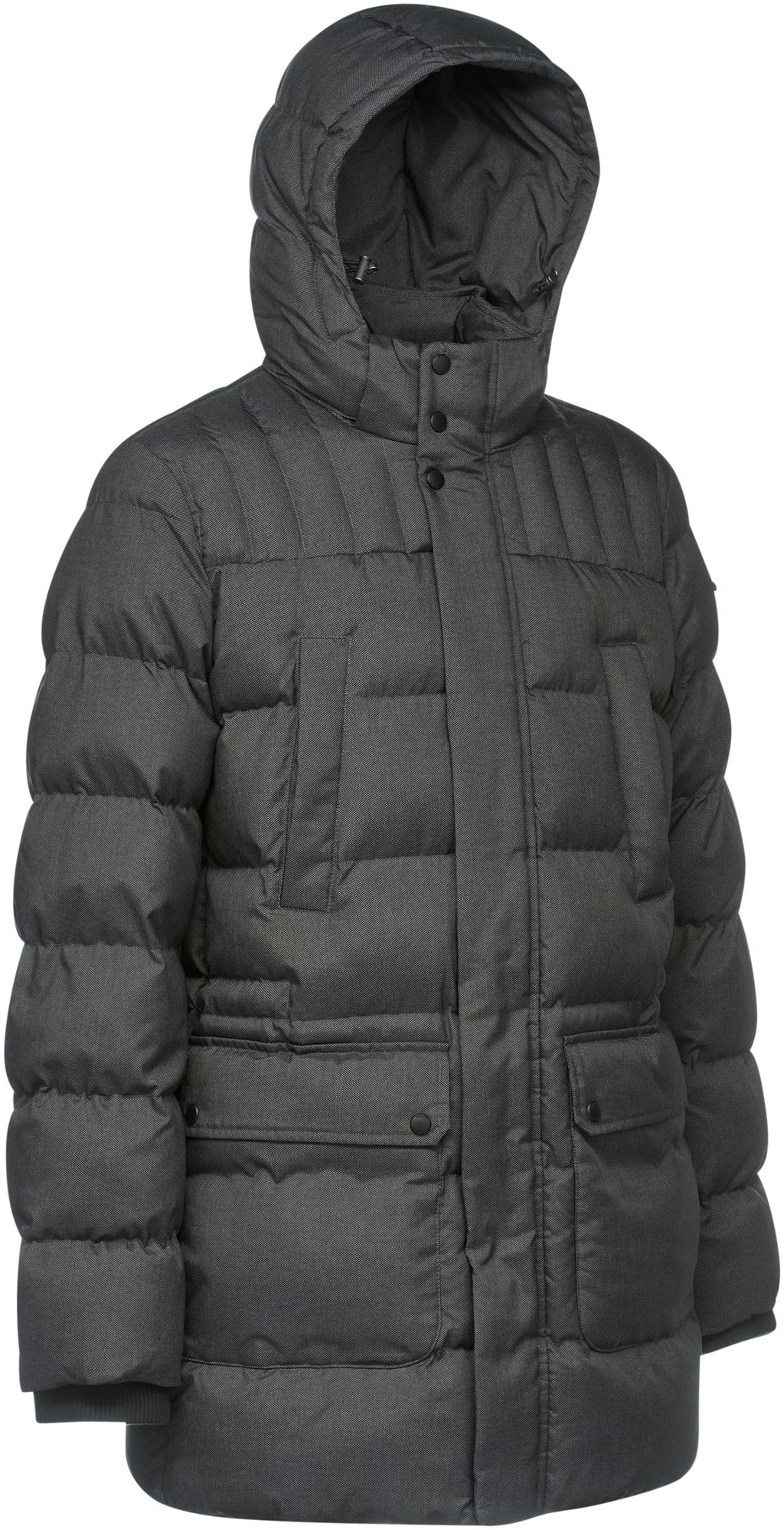 Geox Langjacke "SANFORD", mit Kapuze, in melierter Optik, 4 Taschen, Kapuze günstig online kaufen
