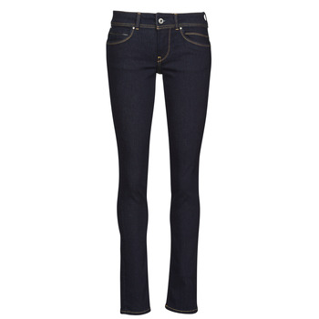 Pepe Jeans Damen Jeans New Brooke - Slim Fit - Blau - Rinse Plus günstig online kaufen