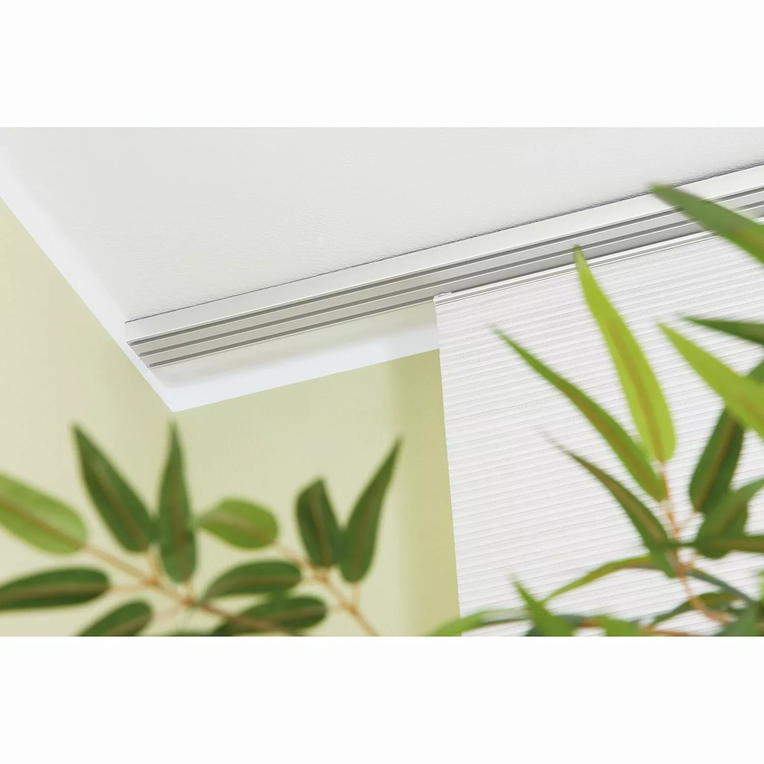home24 mydeco Flächenvorhangschiene Weiß Modern 160x1.6x5 cm (BxHxT) Alumin günstig online kaufen