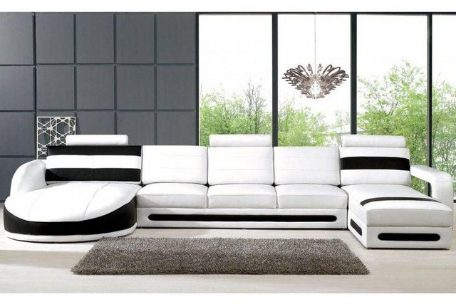 JVmoebel Ecksofa Wohnlandschaft Sofa mit USB Ecksofa Eckcouch Polster Garni günstig online kaufen