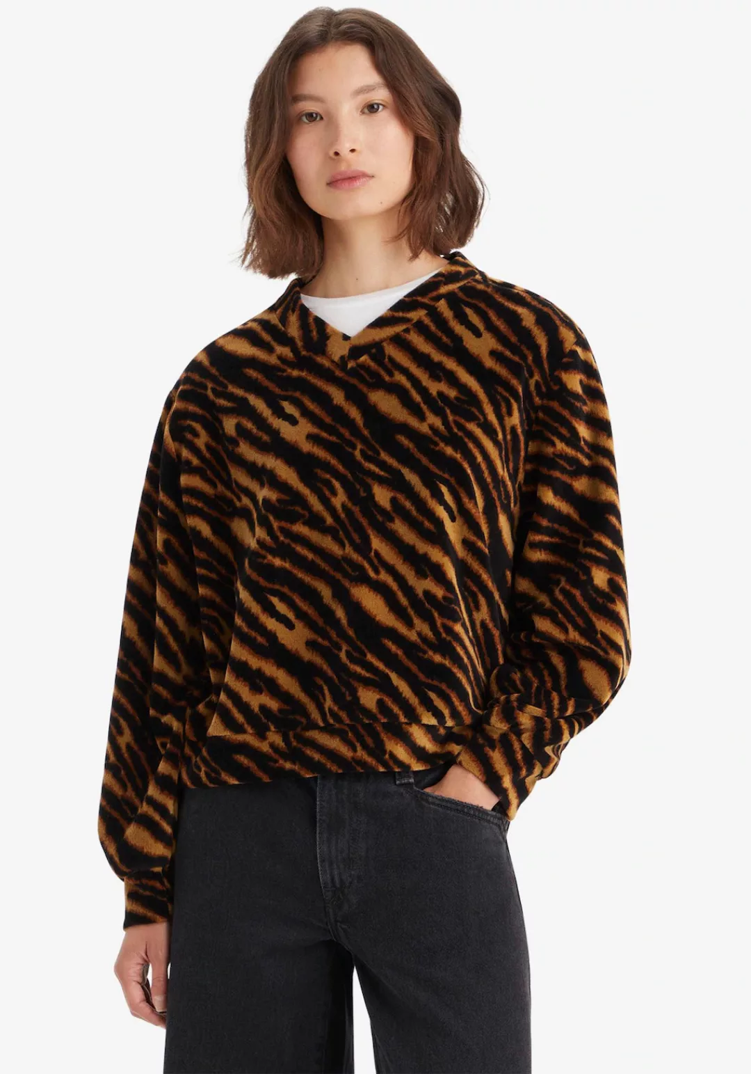 Levis Sweatshirt "HALF MOON PULL OVER", im Animal-Look günstig online kaufen