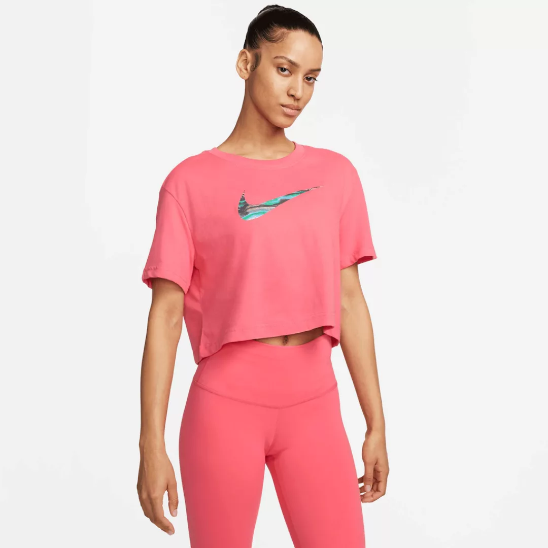 Nike Trainingsshirt "Dri-FIT Womens Short-Sleeved Cropped Yoga Tee" günstig online kaufen