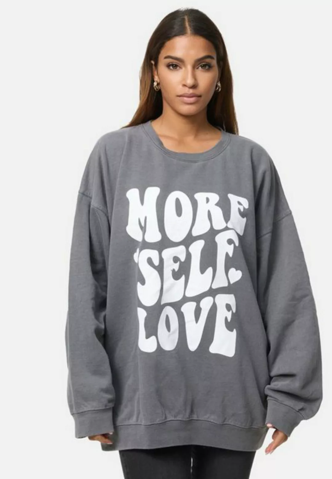 Worldclassca Longsweatshirt Worldclassca Oversized Sweatshirt Love Print La günstig online kaufen