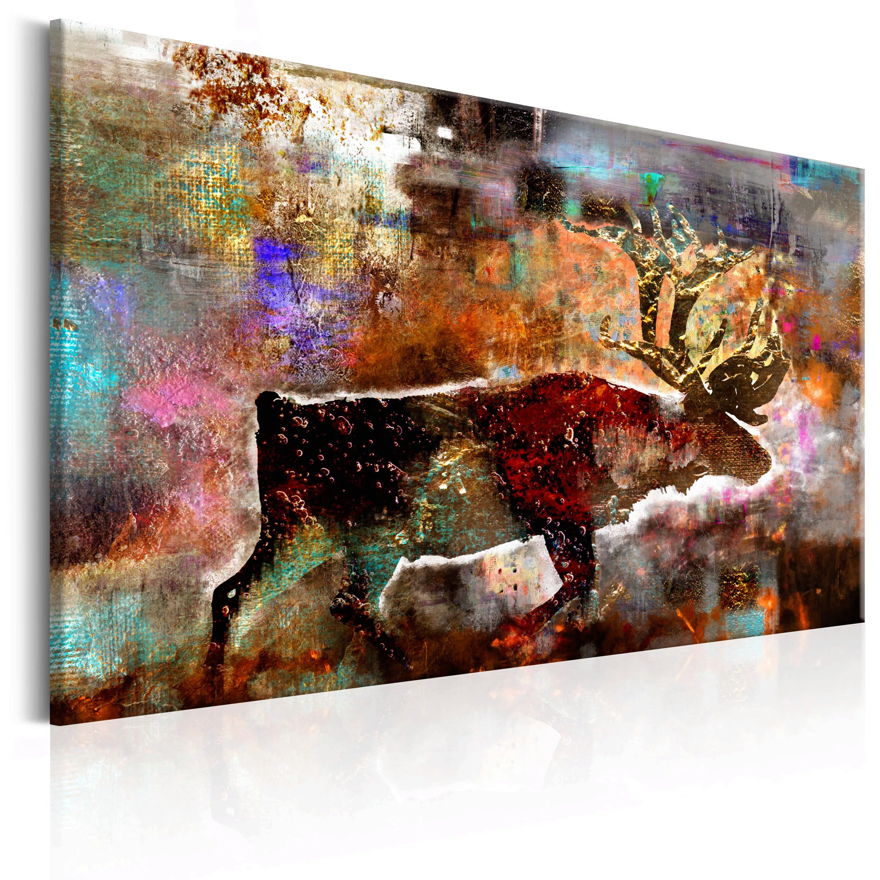Wandbild - Colourful Caribou günstig online kaufen