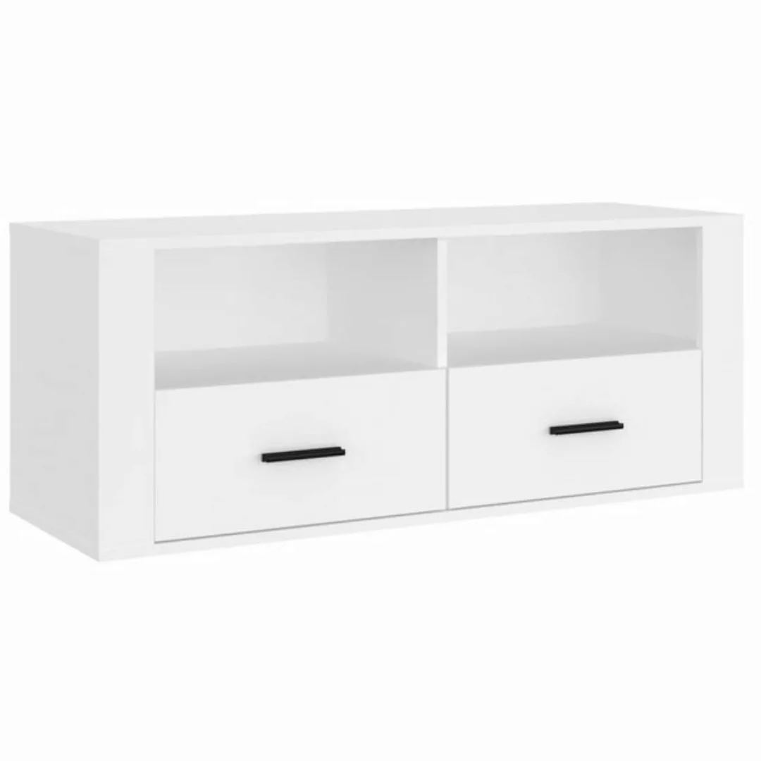 vidaXL TV-Schrank TV-Schrank Weiß 100x35x40 cm Holzwerkstoff Lowboard Ferns günstig online kaufen