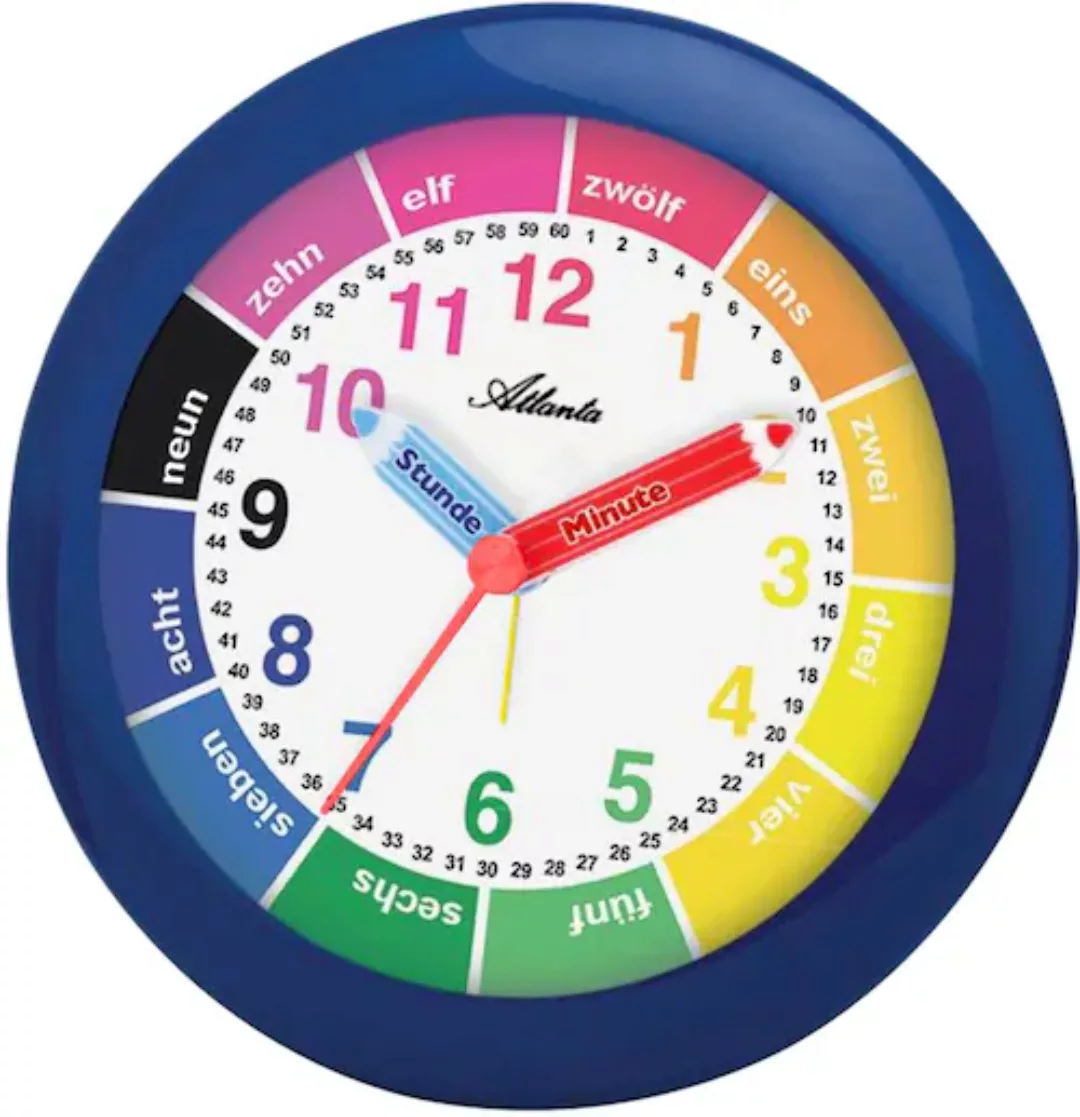Atlanta 1265/5 Wecker Kinderwecker Blau Lernwecker Für Kinder günstig online kaufen