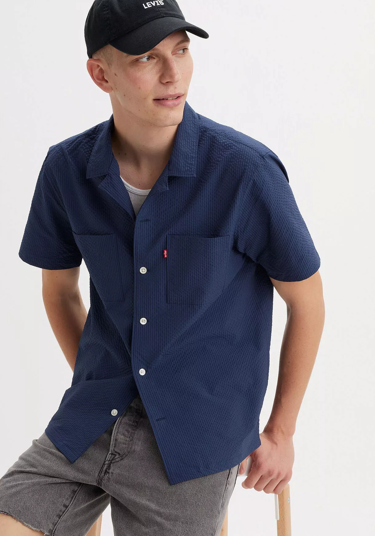 Levi's® Kurzarmhemd THE STANDARD CAMP SHIRT BLUES günstig online kaufen