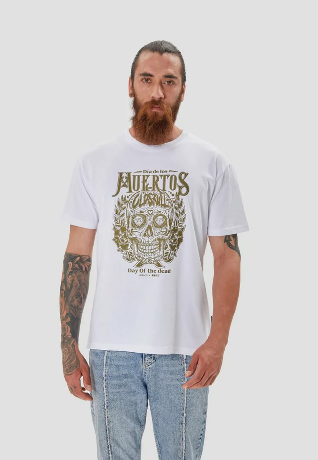 Oldskull T-Shirt Wrldvibe Day Of The Dead Skull Graphic günstig online kaufen