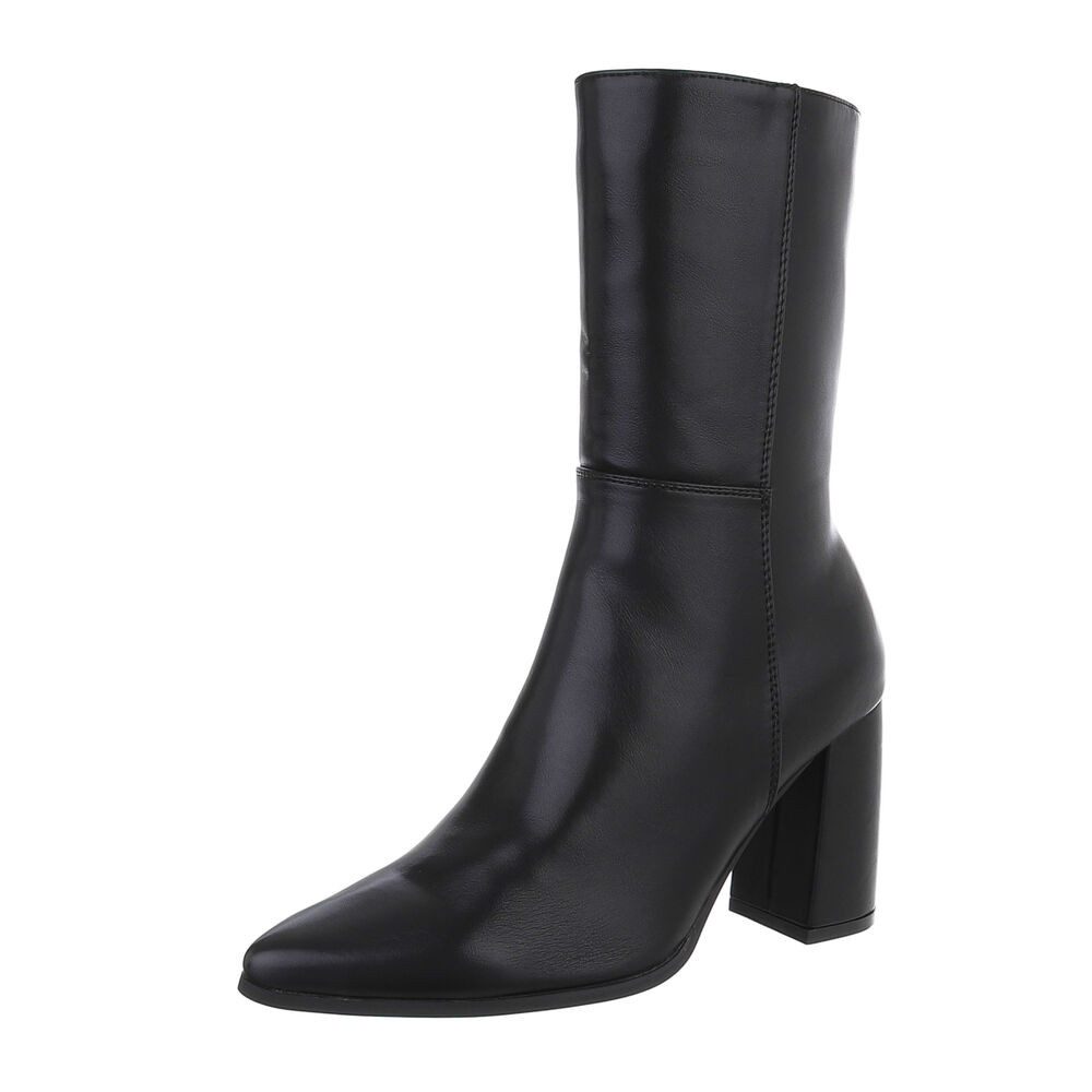 Ital-Design Damen Elegant High-Heel-Stiefelette (87118186) Blockabsatz günstig online kaufen