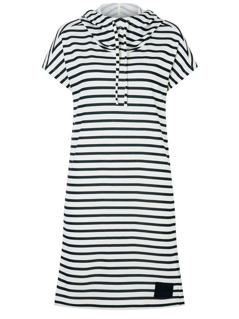 SUPER.NATURAL Sweatkleid kurz, Damen, nachhaltig, Merino FUNNEL STRIPE BIO günstig online kaufen