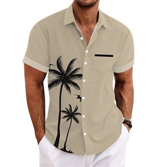 AUKUU Hawaiihemd Das Hemd mit Urlaubsdruck, lockerem Schnitt und Tasche ist günstig online kaufen