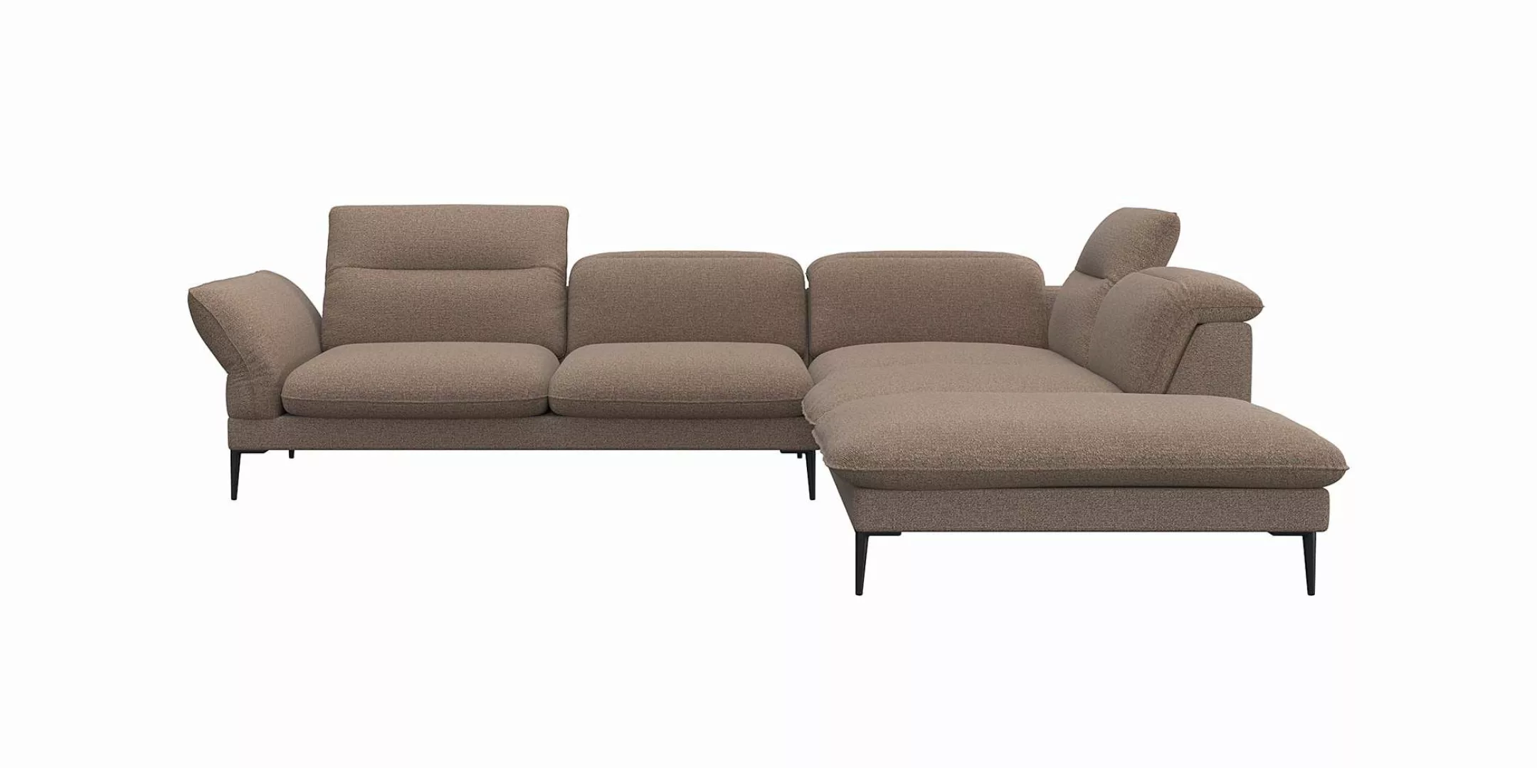 FLEXLUX Ecksofa "Salino, Funktionssofa mit Ottomane, Relaxsofa, Ecksofa", S günstig online kaufen