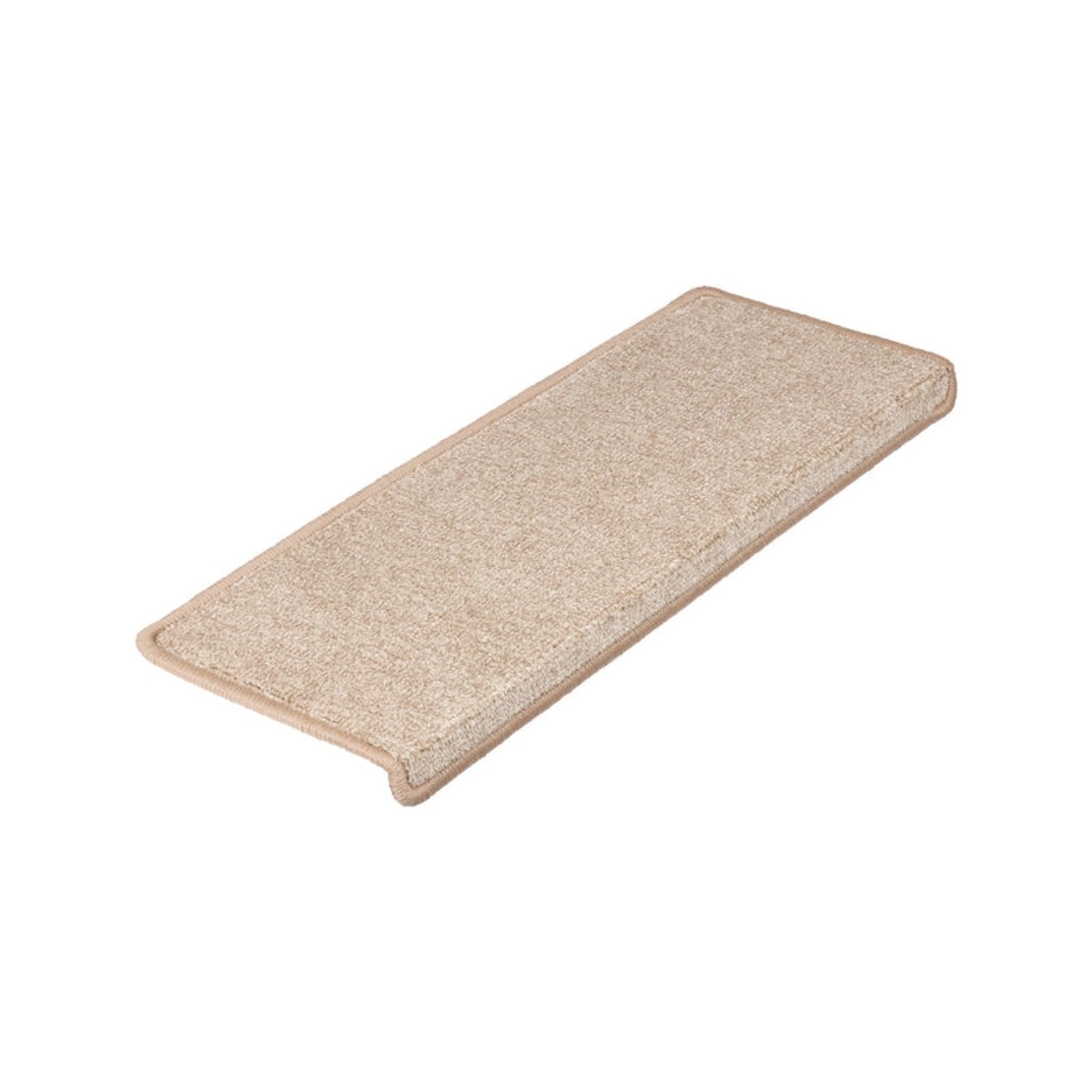 Karat Velours Stufenmatte Lyon Meliert Beige 23,5 x 65 cm Rechteckig günstig online kaufen