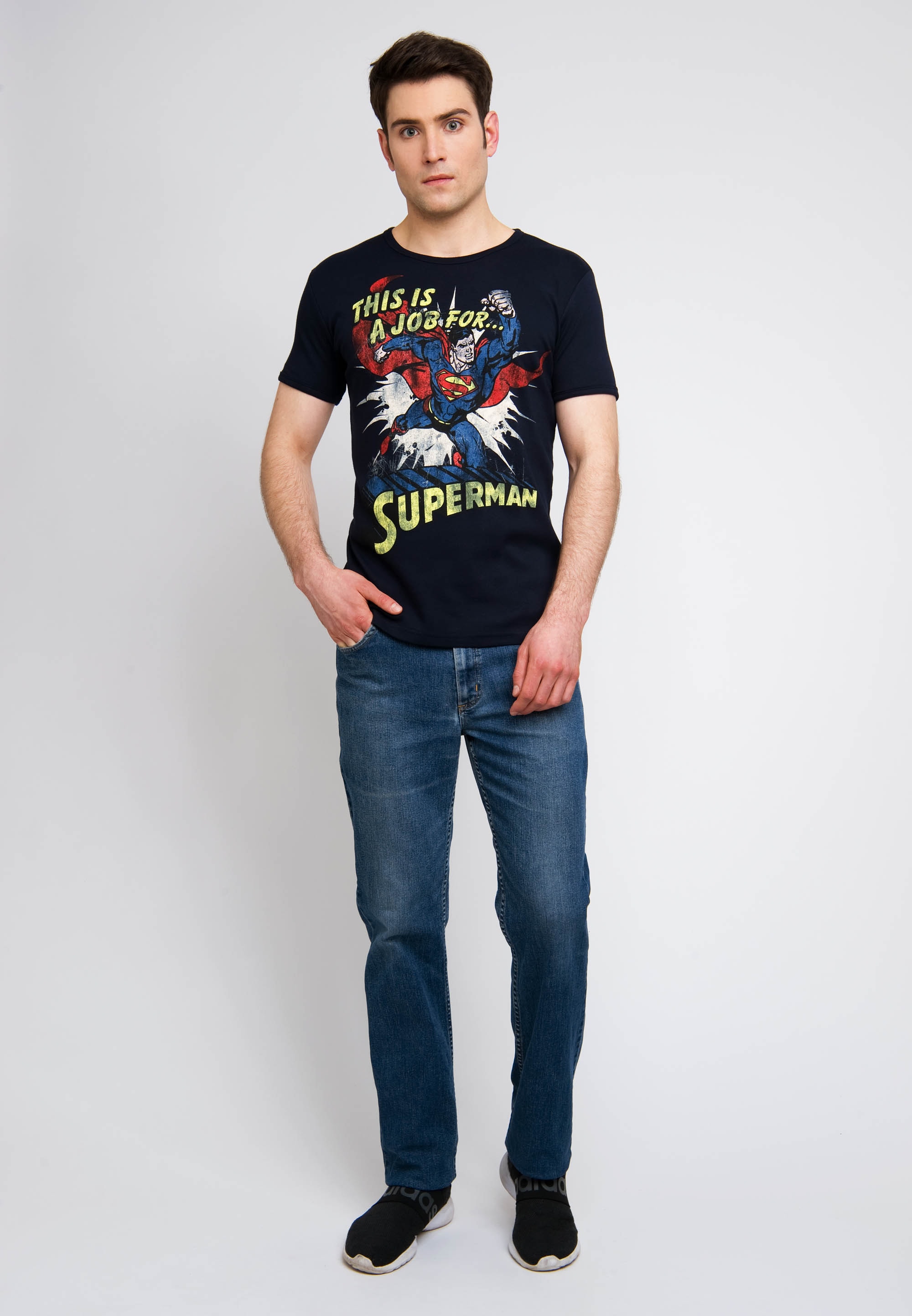 LOGOSHIRT T-Shirt "Superman", mit lässigem Vintage-Print günstig online kaufen