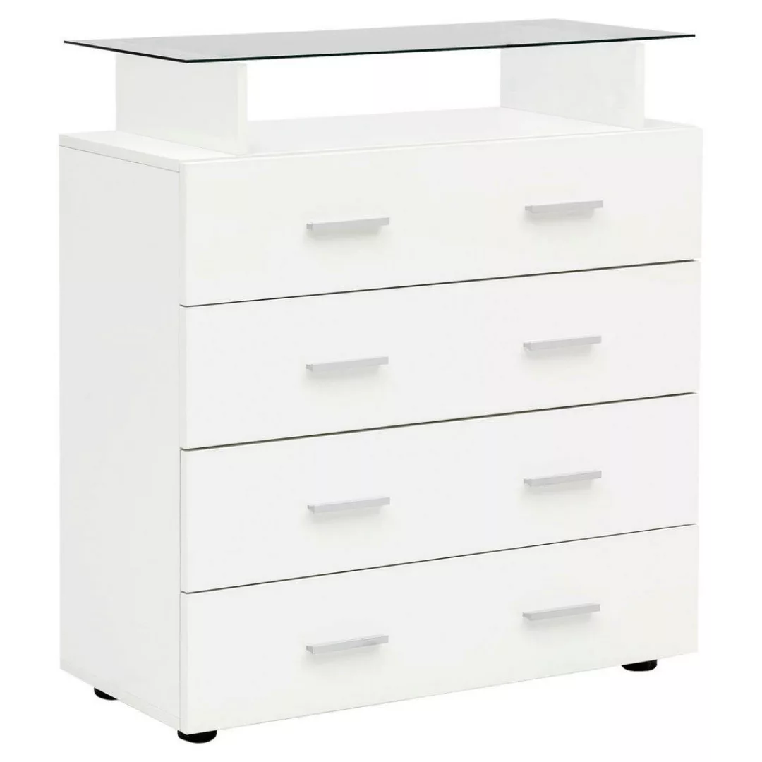 Sideboard weiß weiß B/H/T: ca. 76x84x35 cm günstig online kaufen