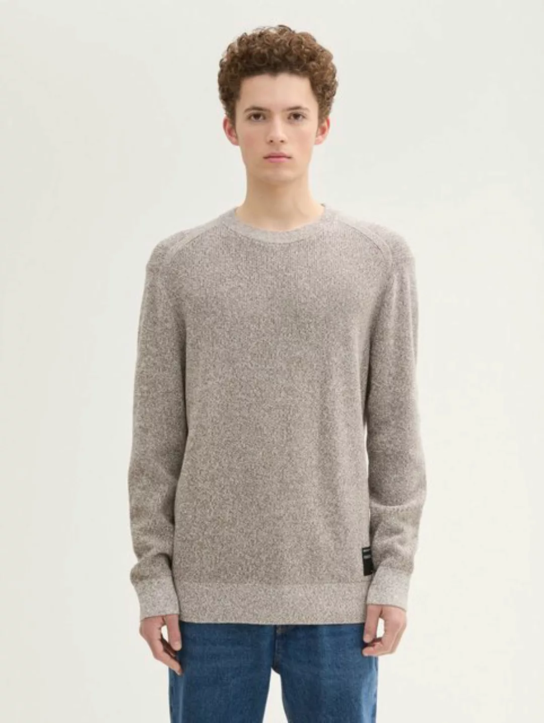 TOM TAILOR Denim Strickpullover Strickpullover in Melange Optik günstig online kaufen