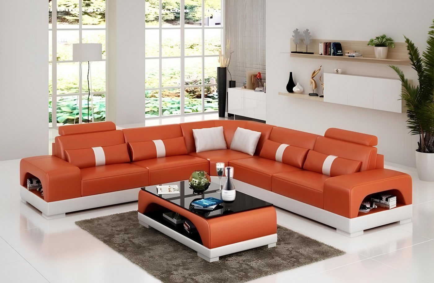 Xlmoebel Ecksofa Neue XXL-L-förmige Wohnlandschaft mit modernem Ecksofa und günstig online kaufen