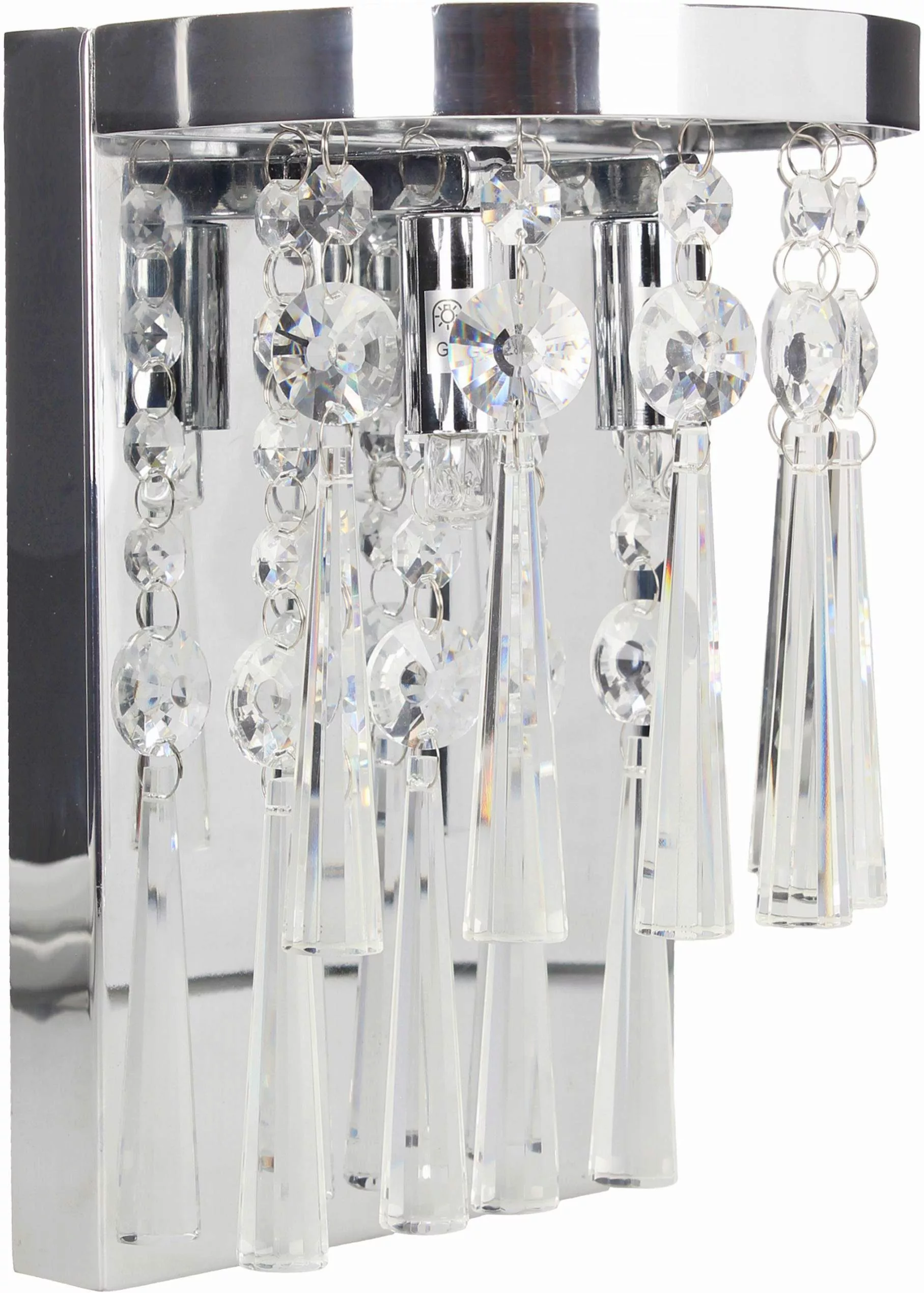 SPOT Light Wandleuchte »LUXORIA«, 2 flammig-flammig, Echtes Kristallglas, L günstig online kaufen