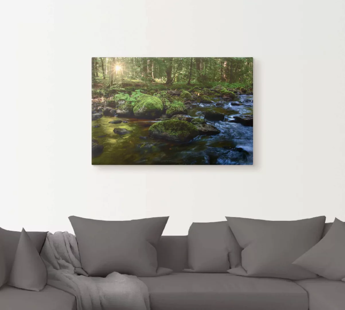 Artland Wandbild "Feenland", Wald, (1 St.), als Alubild, Outdoorbild, Leinw günstig online kaufen