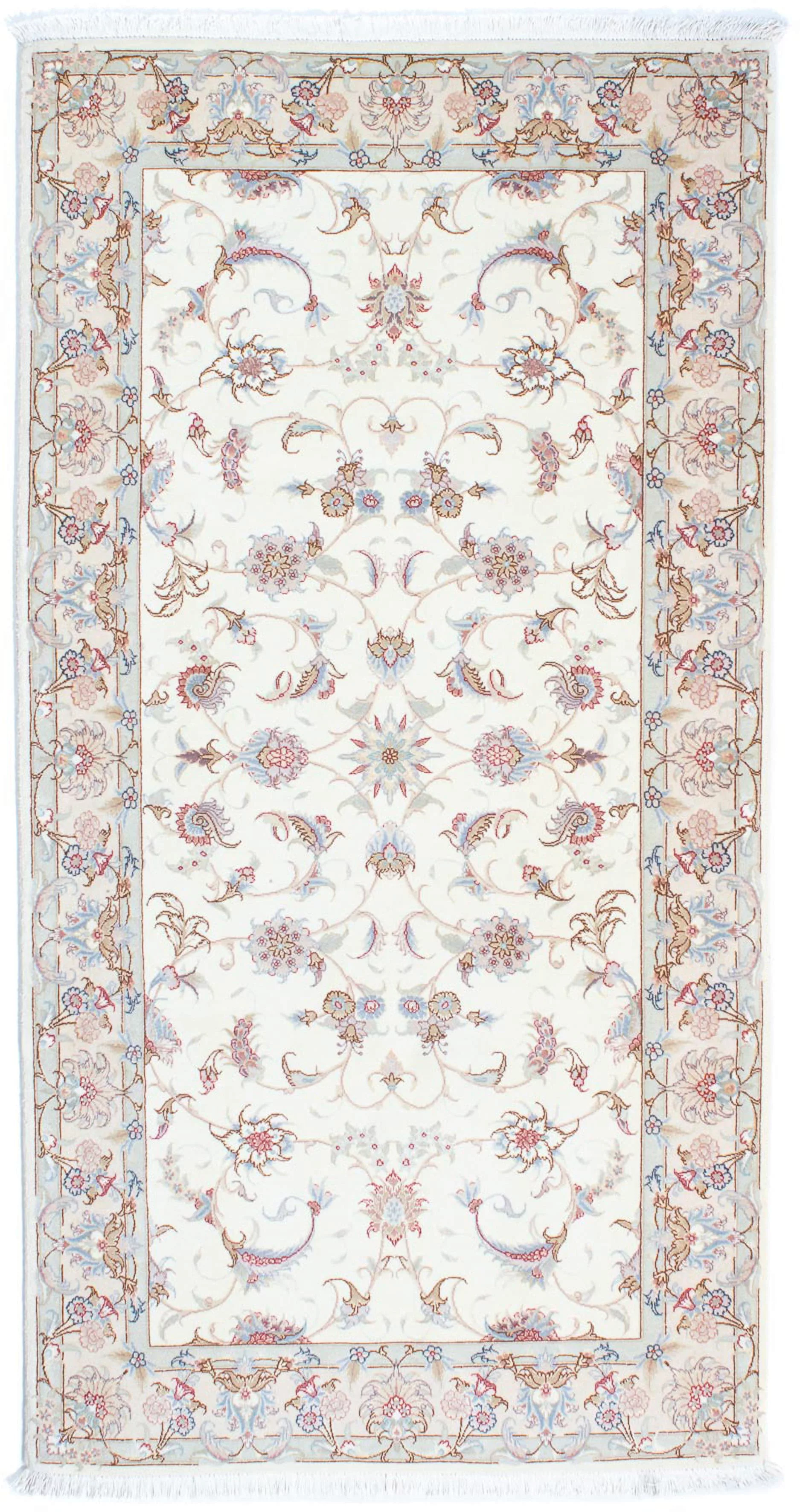 morgenland Orientteppich »Perser - Täbriz - Royal - 198 x 100 cm - beige«, günstig online kaufen