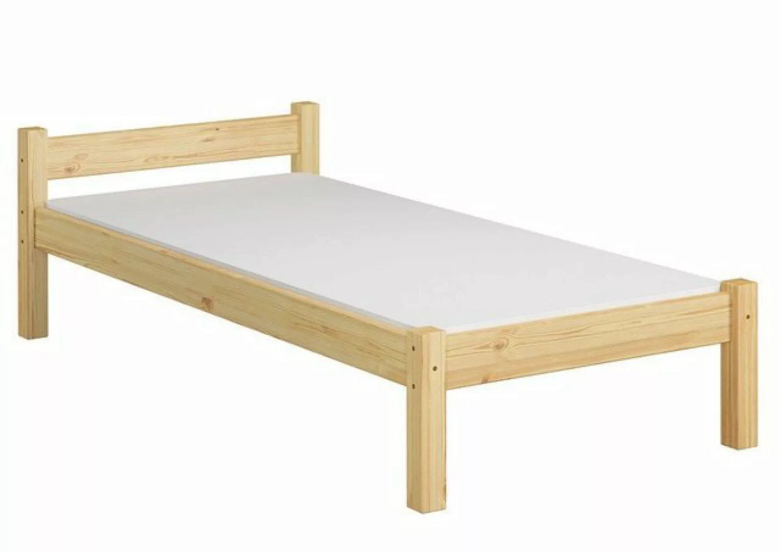 ERST-HOLZ Bett Komplettset: Bettgestell 80x200 mit Rost und Matratze, Kiefe günstig online kaufen