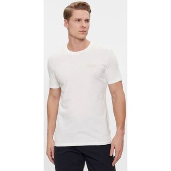 Guess  T-Shirts & Poloshirts M4RI49 KBL31 TREATED ITALIC-G018 SALT WHITE günstig online kaufen