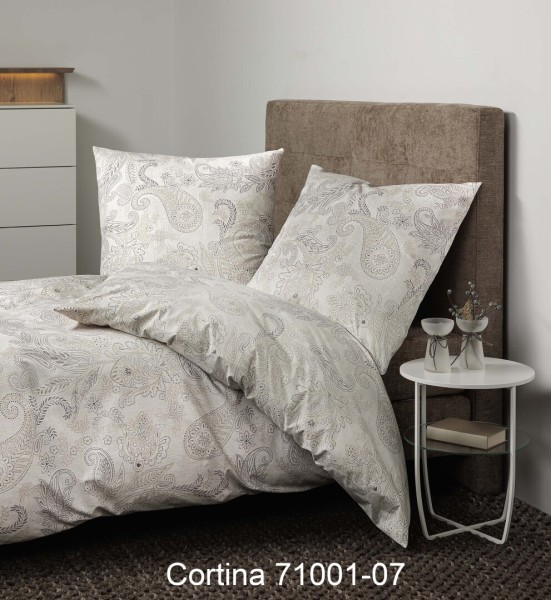 Janine Janine Soft-Cotton Bettwäsche CORTINA 71001 natur Größe:  155x220 cm günstig online kaufen