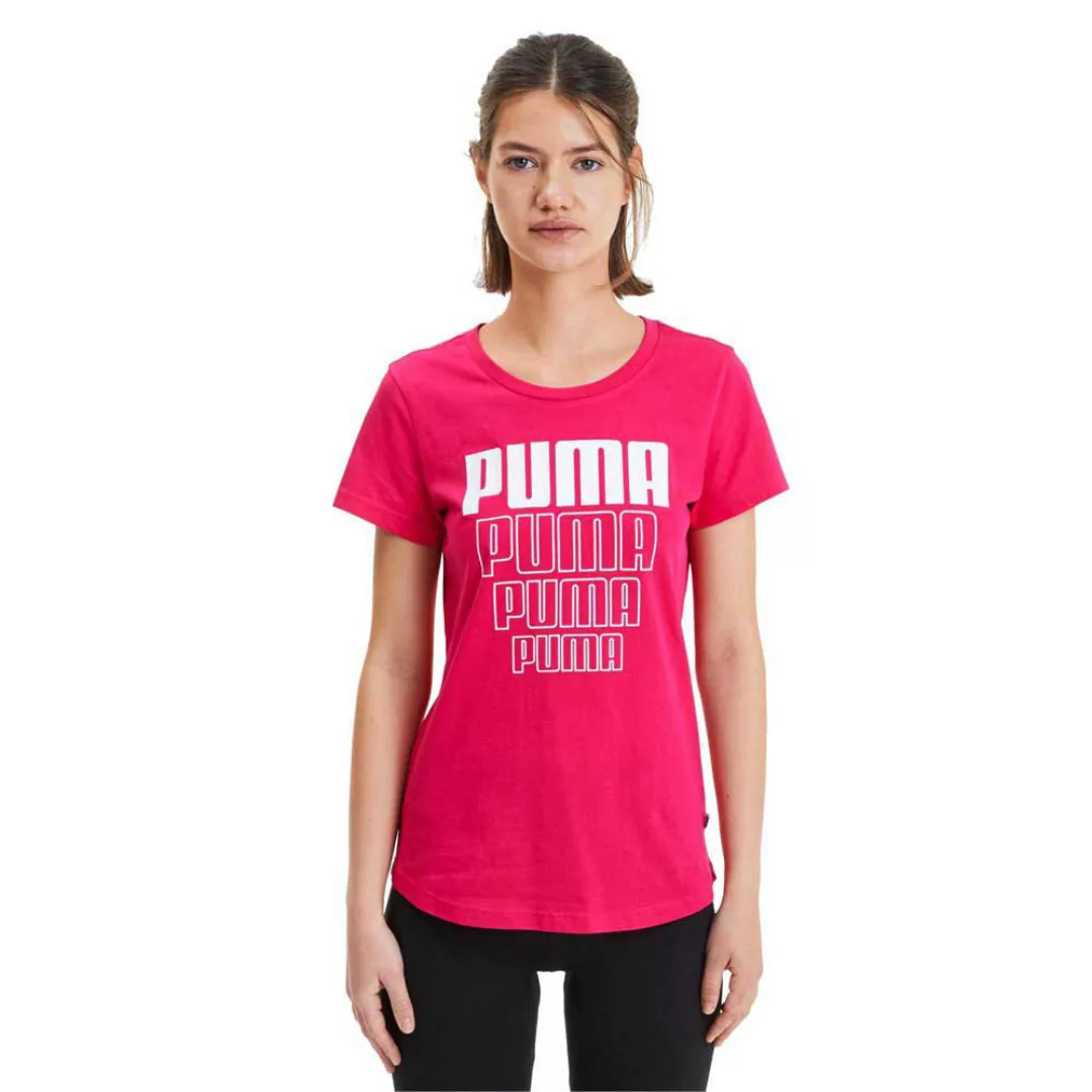 Puma Rebel Graphic Kurzarm T-shirt L Bright Rose günstig online kaufen