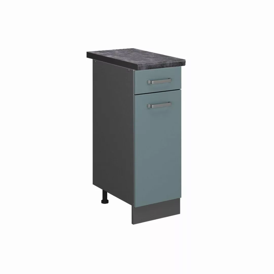 Vicco Unterschrank R-Line, Blau-Grau/Anthrazit, 30 cm, günstig online kaufen