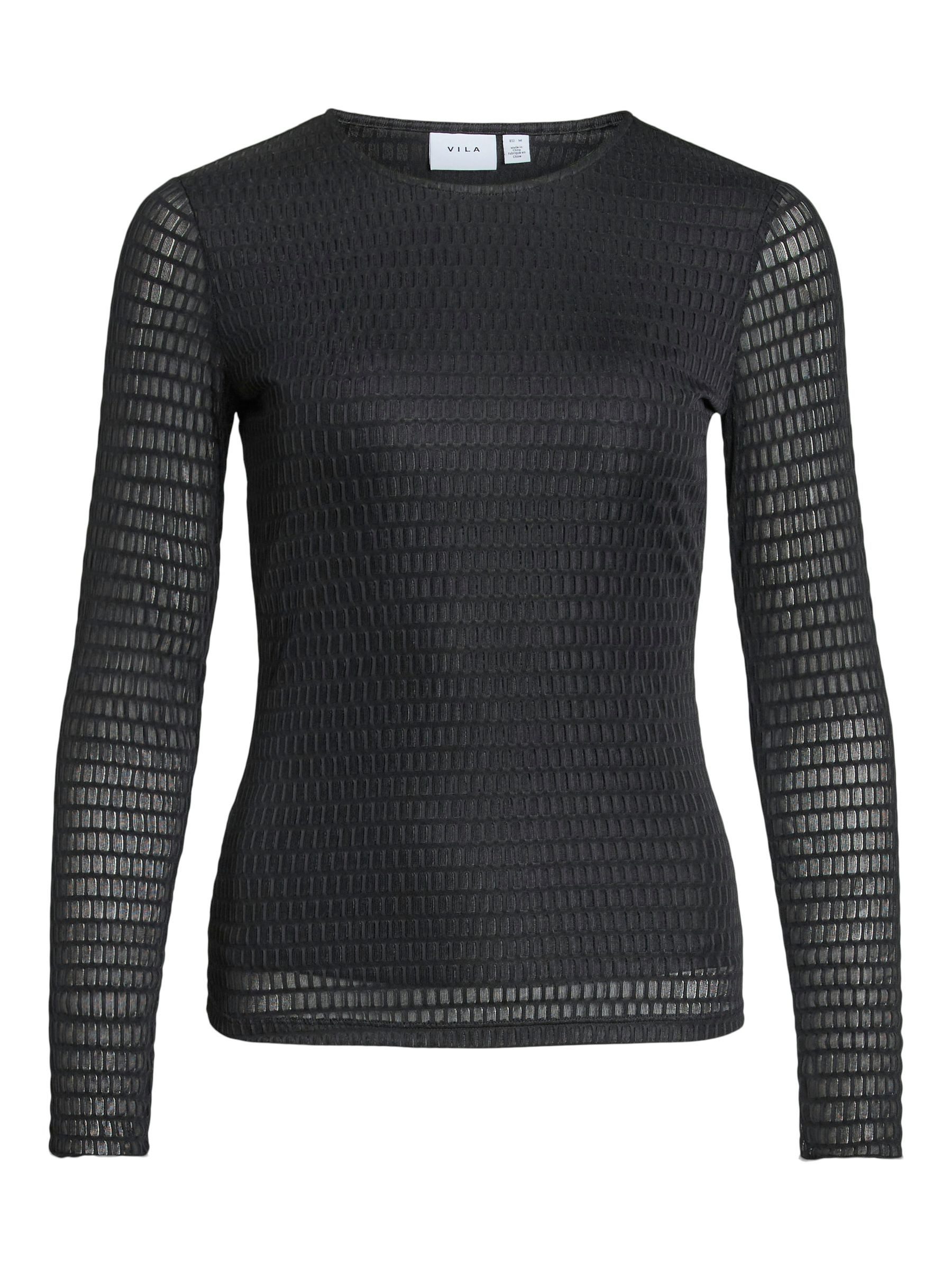 Vila T-Shirt Langarm Shirt mit Körperbetonter günstig online kaufen
