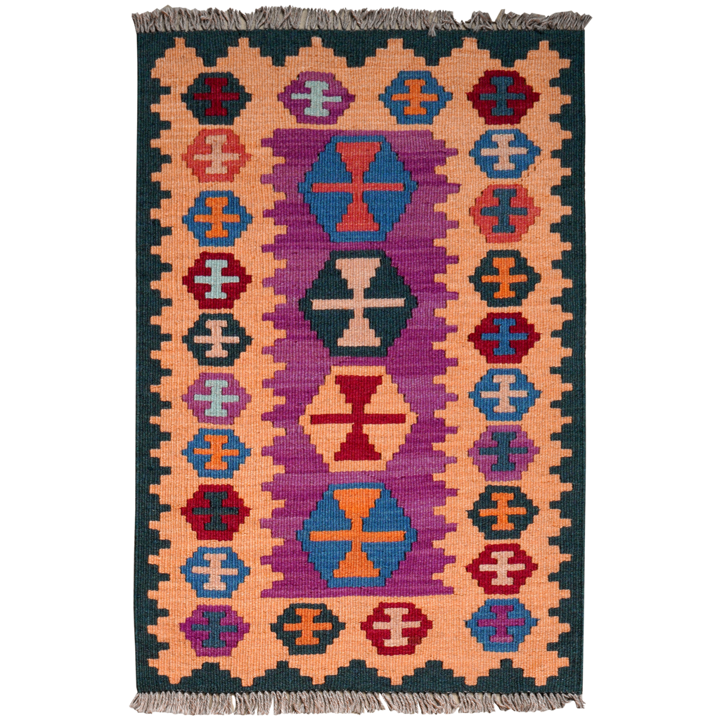 PersaTepp Teppich Kelim Gashgai multicolor B/L: ca. 62x93 cm günstig online kaufen