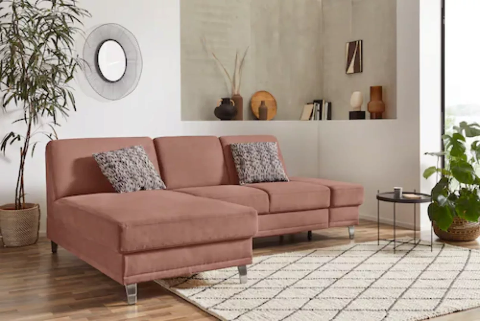 sit&more Ecksofa »Clio L-Form«, wahlweise mit Bettfunktion oder Vorziehsitz günstig online kaufen