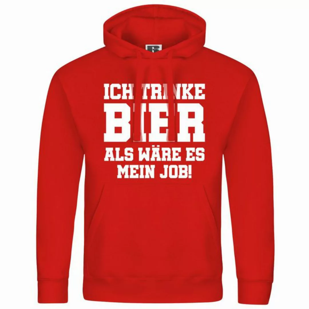 deinshirt Kapuzenpullover Herren Kapuzenpullover Ich trinke Bier als wäre e günstig online kaufen