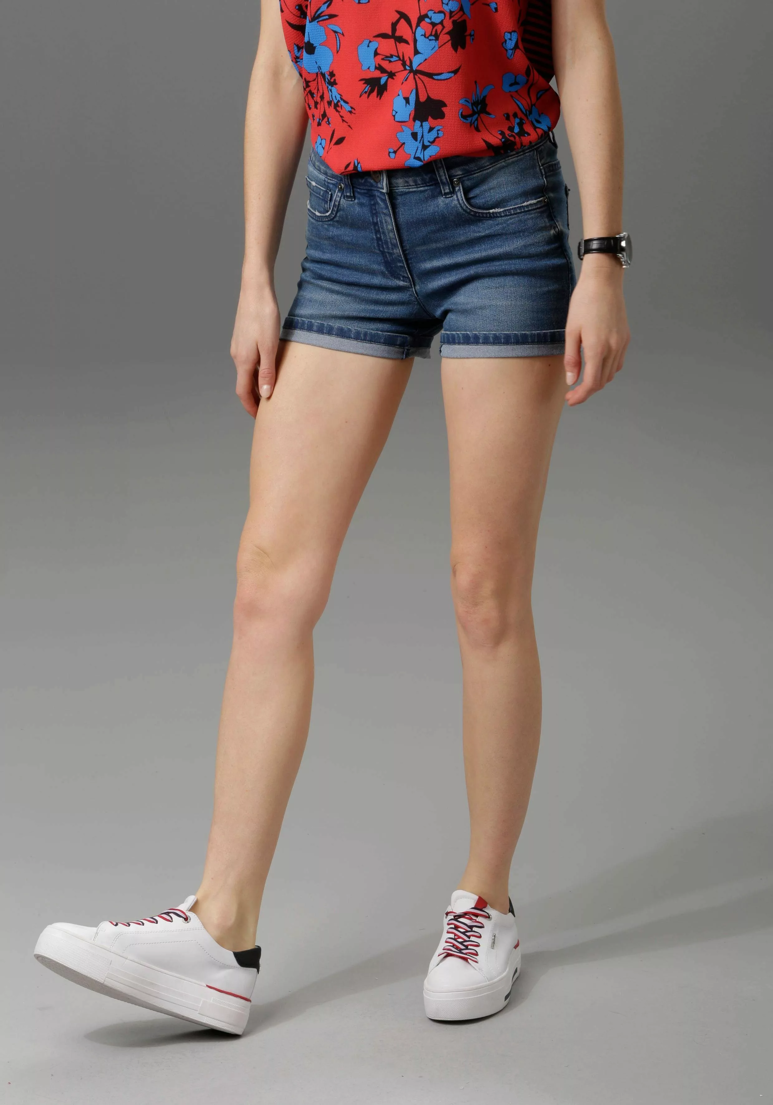 Aniston CASUAL Jeansshorts günstig online kaufen