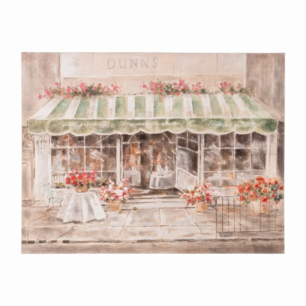 Leinwand Restaurant Stadt 120 X 3 X 90 Cm günstig online kaufen