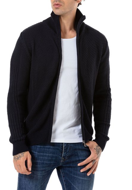 RedBridge Cardigan Herren Strickjacke Cardigan Navyblau L günstig online kaufen