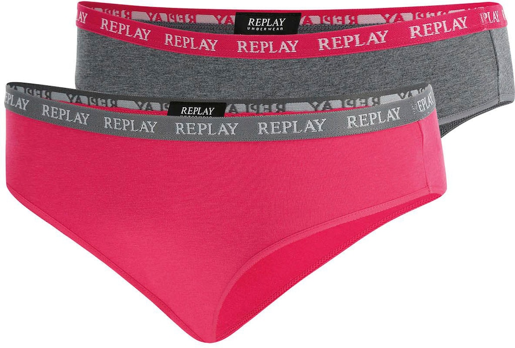 Replay Bikinislip "LADY SLIP Style 1 T/C 2pcs waterfall pack", (Packung, 2e günstig online kaufen