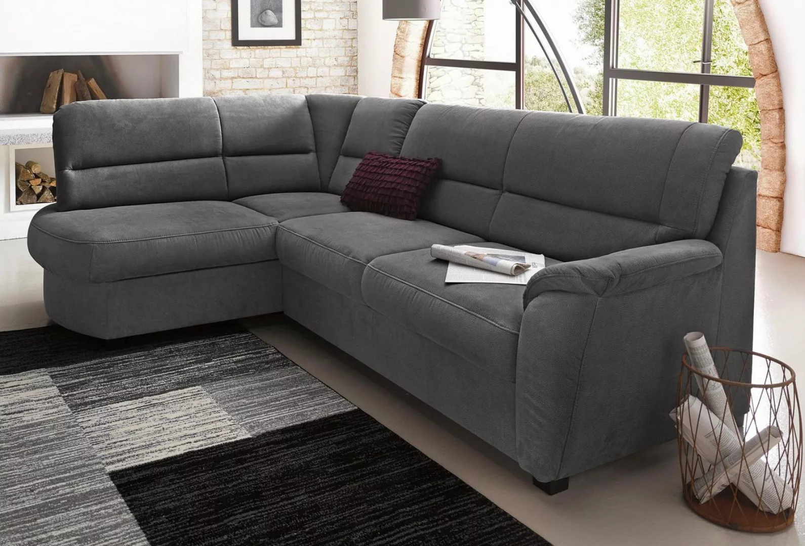 sit&more Ecksofa Sonoma L-Form, wahlweise mit Bettfunktion und Bettkasten günstig online kaufen