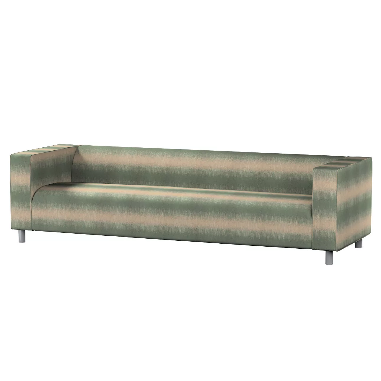 Bezug für Klippan 4-Sitzer Sofa, grün-beige, Bezug für Klippan 4-Sitzer, Li günstig online kaufen