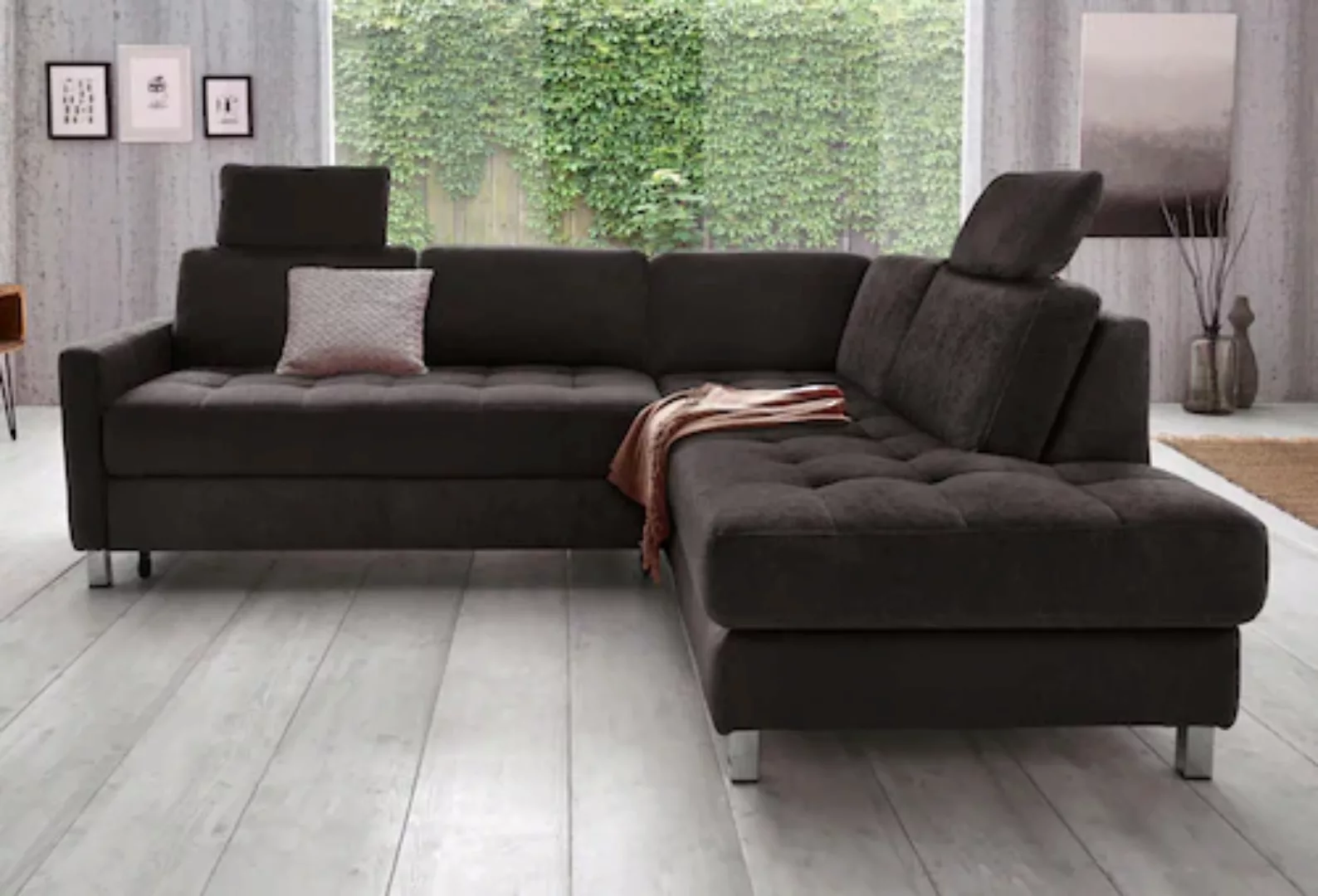 sit&more Ecksofa "Pablo L-Form", wahlweise mit Bettfunktion günstig online kaufen