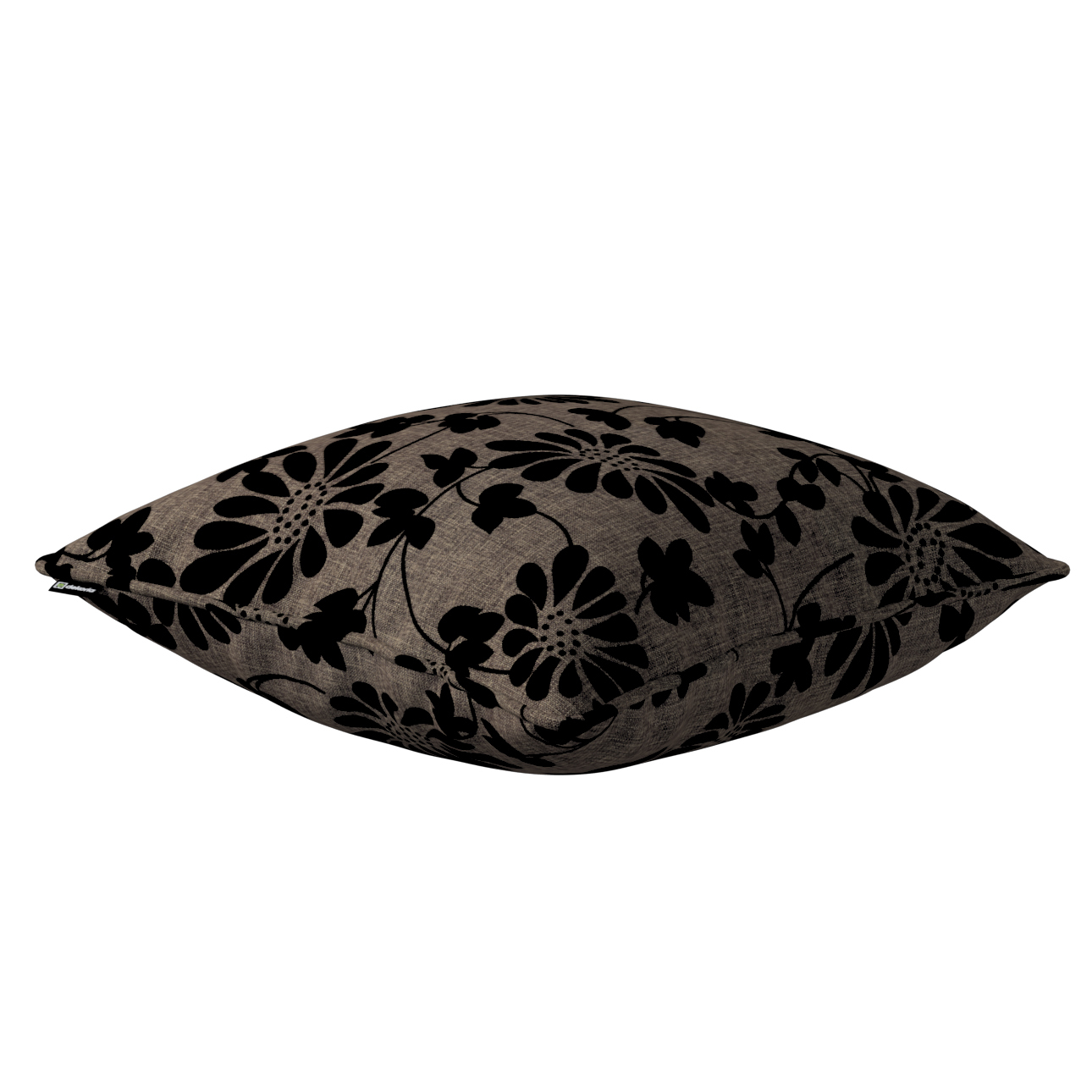 Kissenhülle Gabi mit Paspel, braun-schwarz, 45 x 45 cm, Living II (162-10) günstig online kaufen