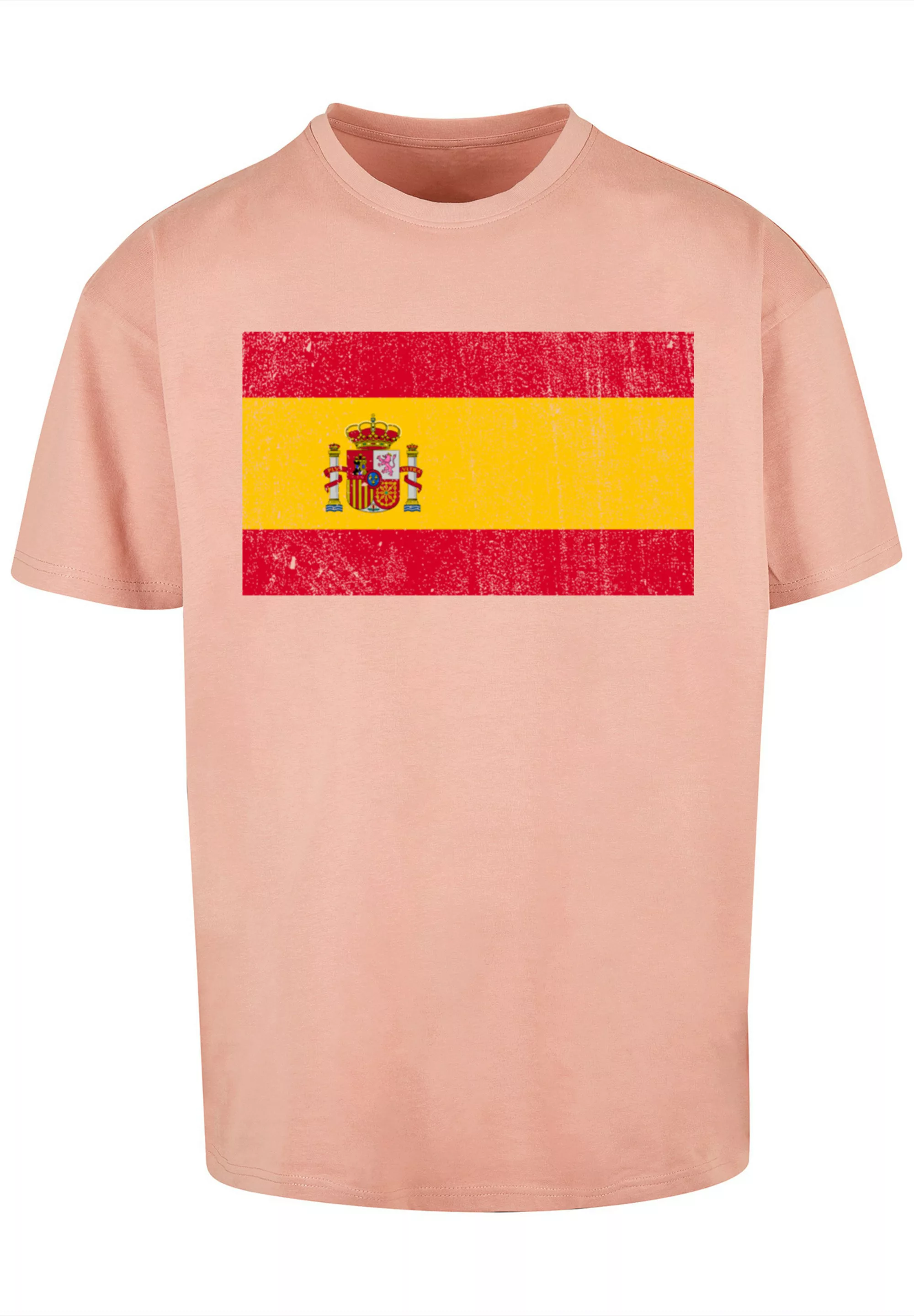 F4NT4STIC T-Shirt "Spain Spanien Flagge distressed", Print günstig online kaufen