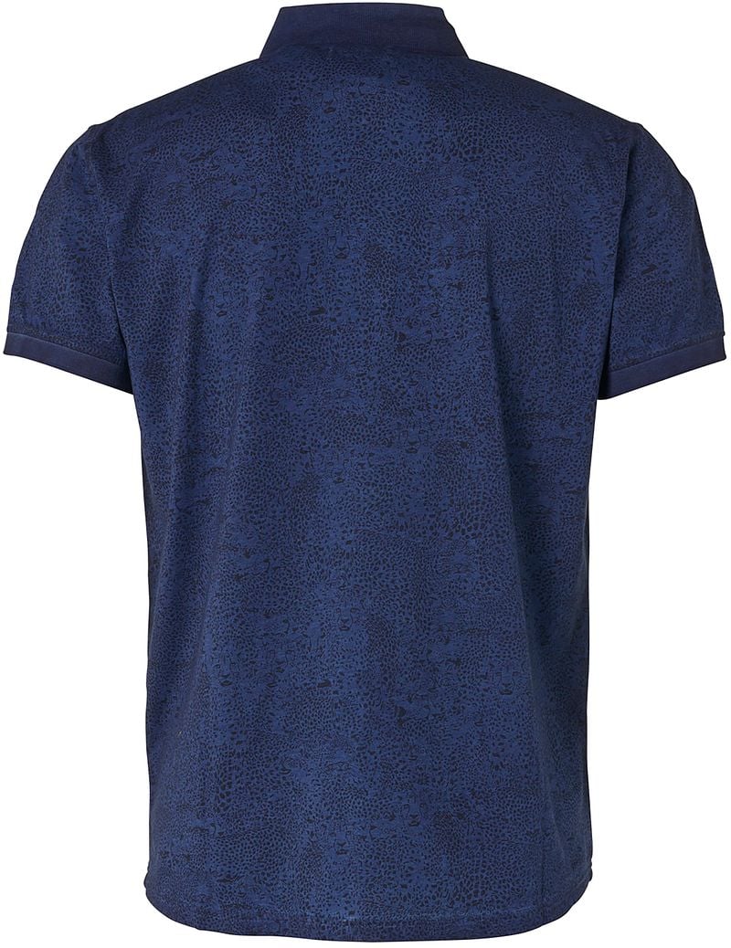 No Excess Poloshirt Print Navy - Größe L günstig online kaufen