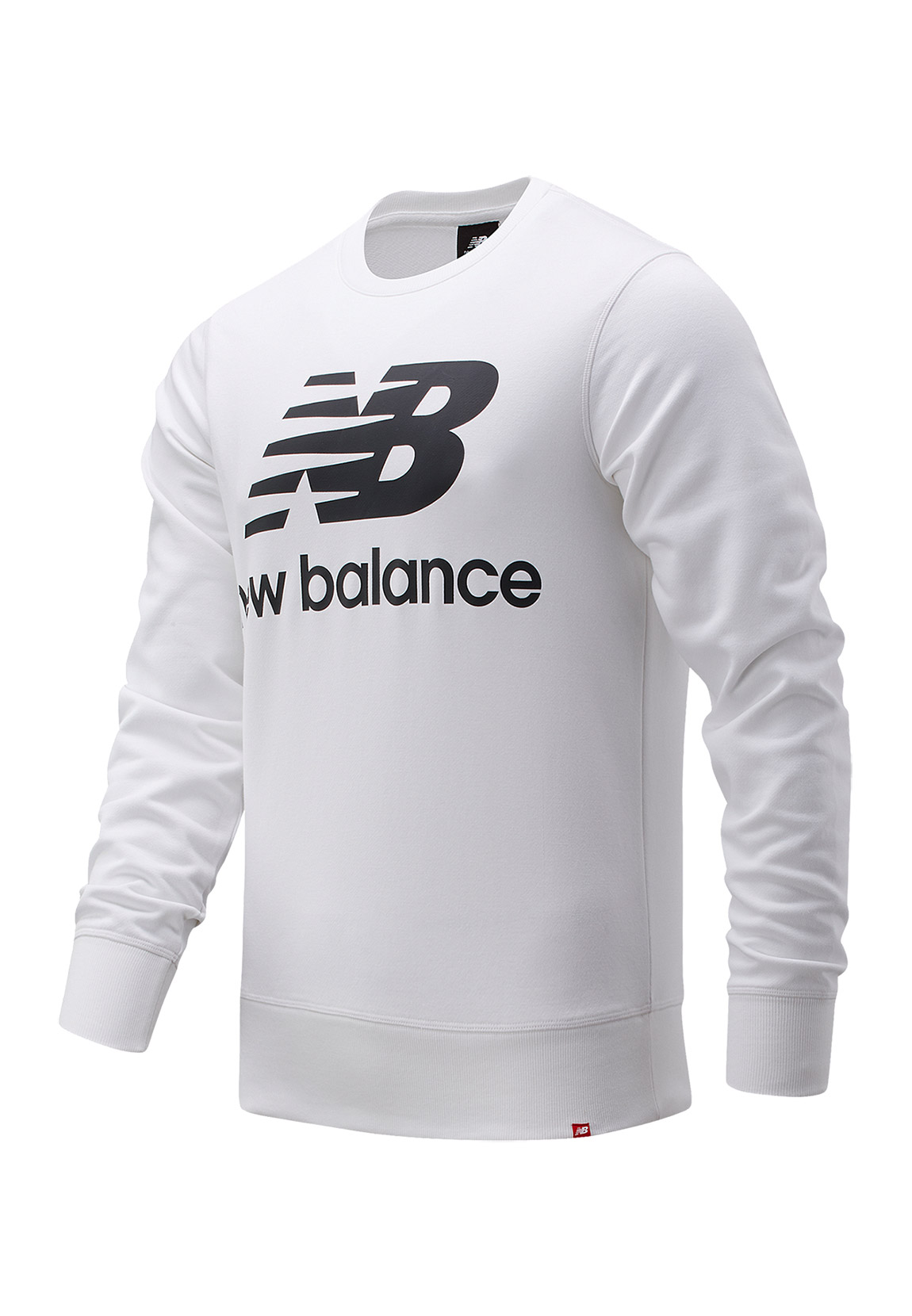 New Balance Herren Crewneck ESSENIALS STACKED LOGO CREW MT03560 Black günstig online kaufen