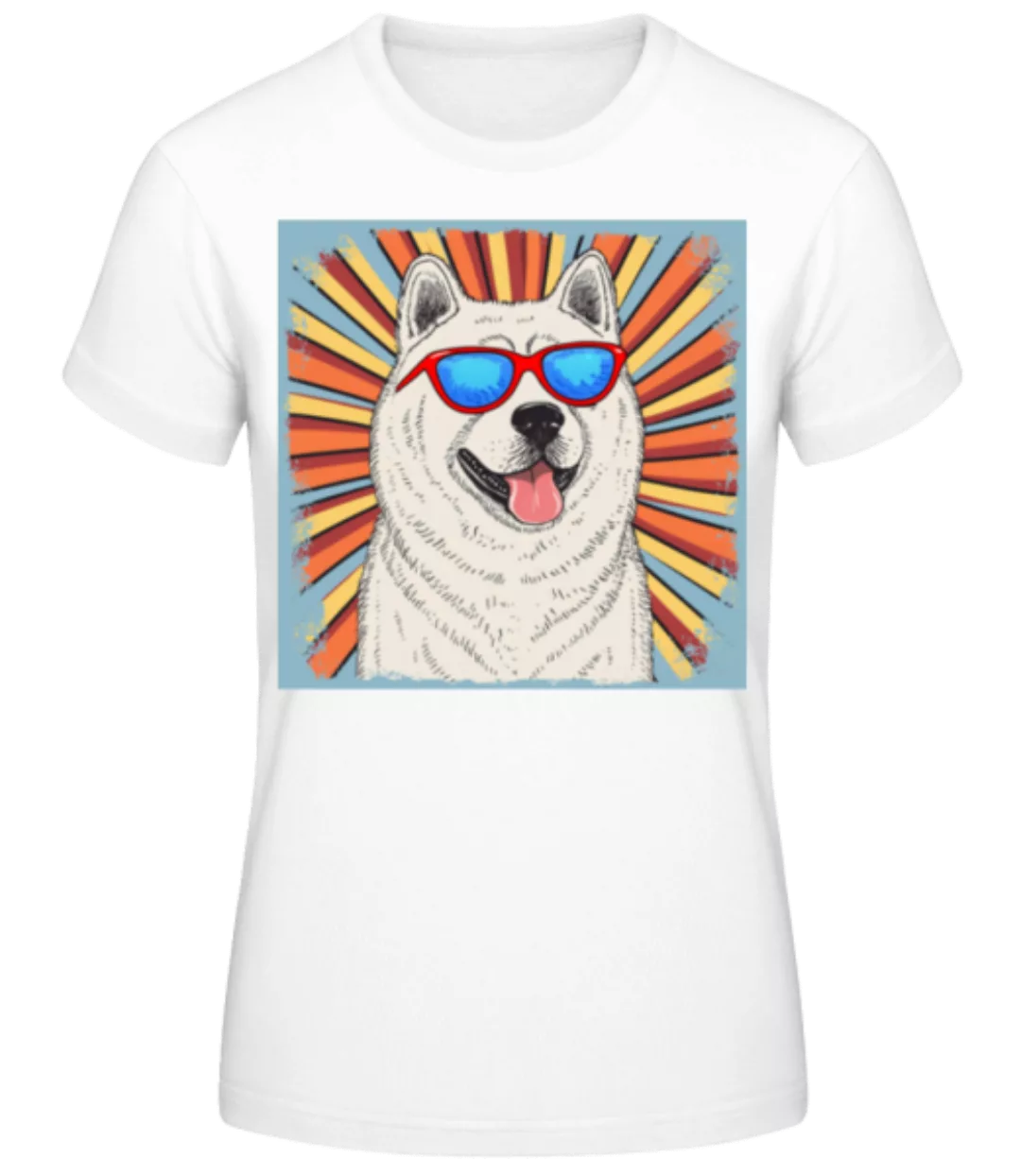 Akitas Hippie Look · Frauen Basic T-Shirt günstig online kaufen