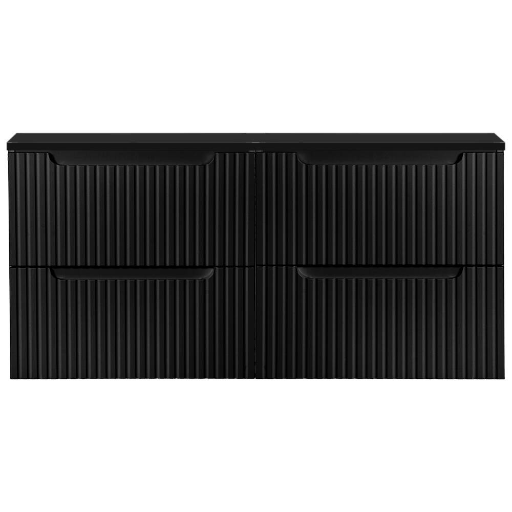 Doppelwaschtisch-Unterschrank 120cm, in schwarz, NEWPORT-56-BLACK günstig online kaufen